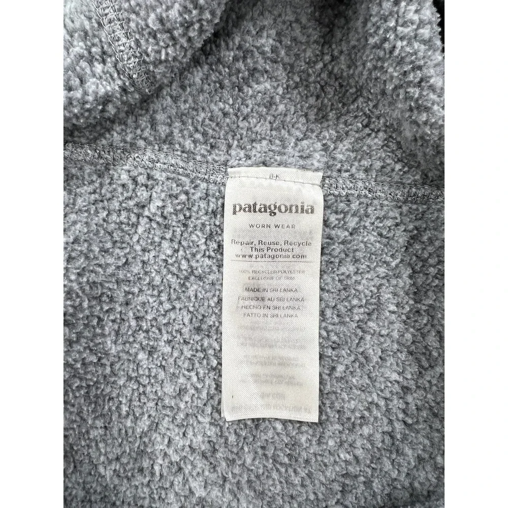 Patagonia Women's Med Better Sweater 1/4 Zip Pullover Big Sky Montana Gray 25618 - Picture 9 of 11